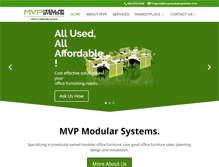 Tablet Screenshot of mvpmodularsystems.com